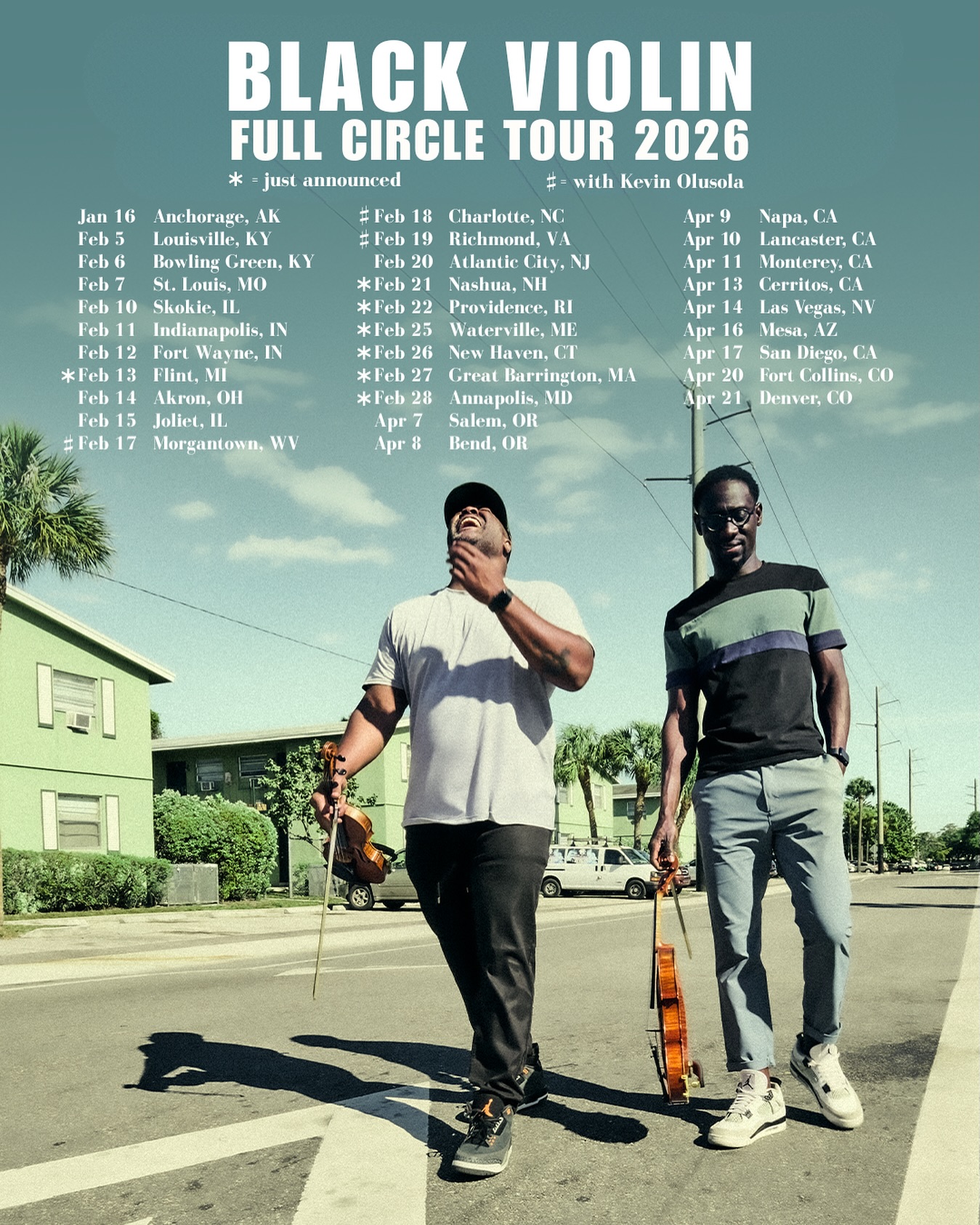 Black Violin Full Circle Tour Poster 2026–2027